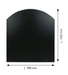 Plaque de sol - Acier noir - 1000x900