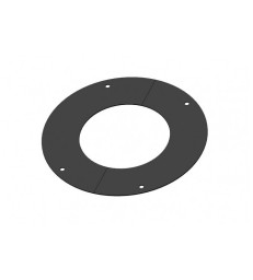 D130 - Rosace finition acier noir 2 parties - 136 / 240